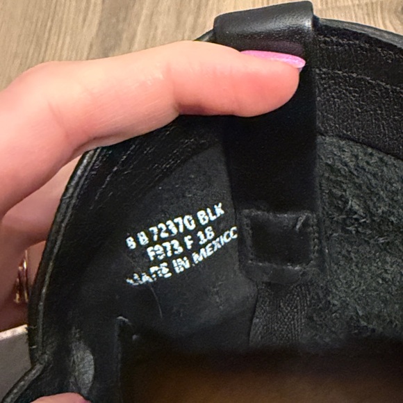 Frye Black Leather Ankle Boots - Picture 4 of 5